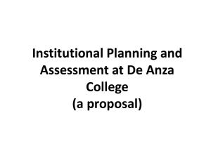 Institutional Assessment Planning