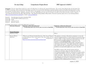 Physics Program Review