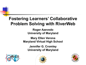Fostering Learners’ Collaborative Problem Solving with RiverWeb