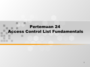 Pertemuan 24 Access Control List Fundamentals 1