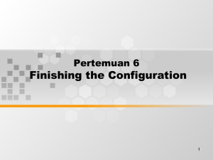 Finishing the Configuration Pertemuan 6 1