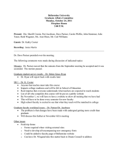 Meeting Minutes - October 24, 2011