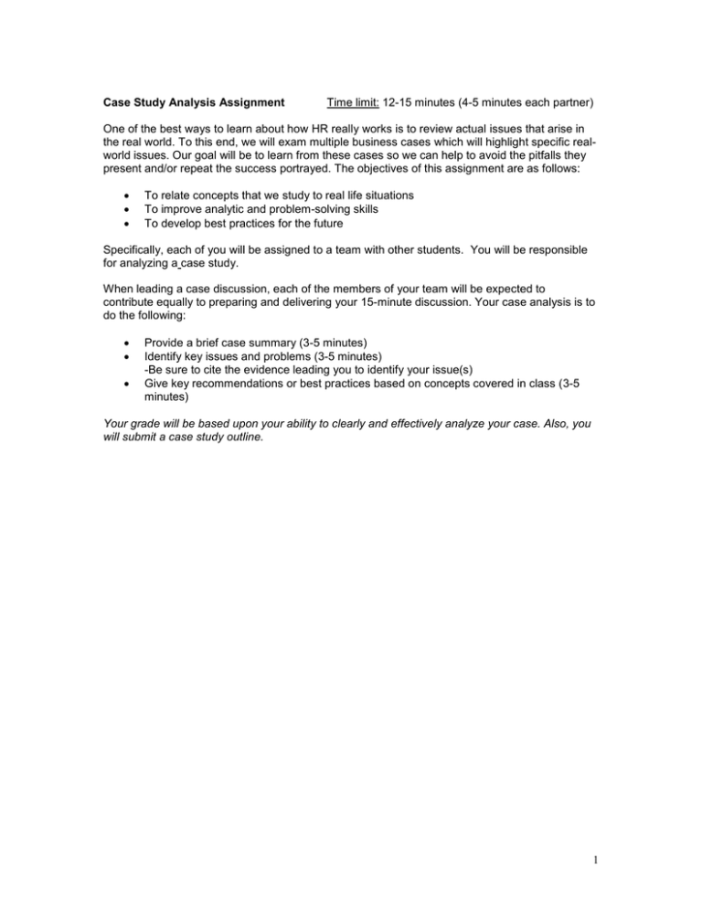 Case Study Assignment
