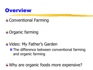 Conventional Organic Farming