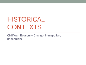 Powerpoint of first lecture on Historical Context