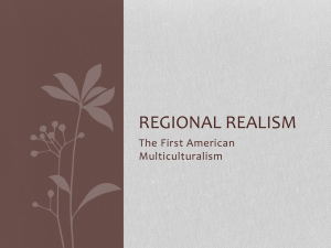 Lecture on Realism and Regionalism