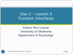 Lesson 5 - Function interfaces