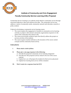 Faculty CSL Proposal Sheet (Word document)