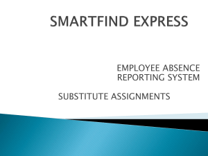 New Employee Orientation powerpoint on recording absences