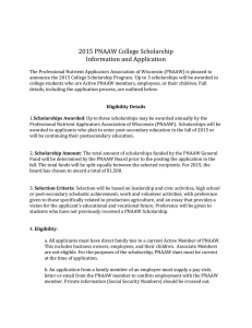 PNAAW scholarship form 2015 Word