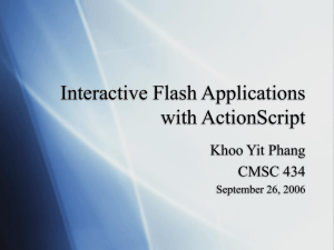 Interactive Flash Applications with ActionScript