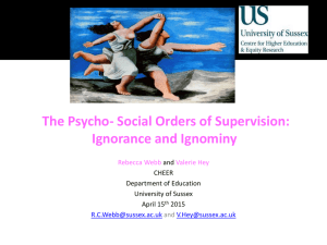 The psycho-social orders of supervision: HEY WEBB [PPTX 200.39KB]