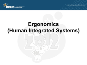 Ergonomics (Human Integrated Systems)