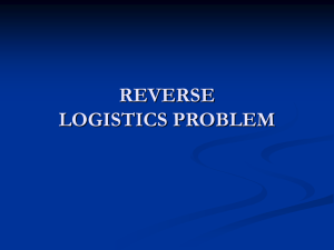 REVERSE LOGISTICS PROBLEM