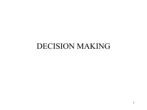 DECISION MAKING 1