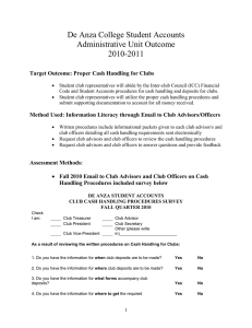 De Anza College Student Accounts Administrative Unit Outcome 2010-2011