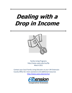 Dealing with a Drop in Income