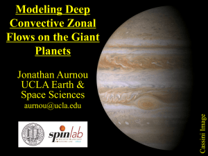 Modeling Deep Convective Zonal Flows on the Giant Planets