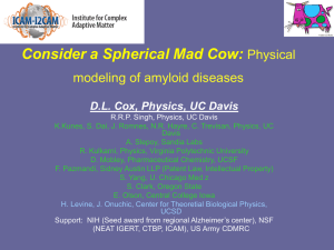 Consider a Spherical Mad Cow: Physical modeling of amyloid diseases