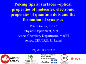 Poking tips at surfaces –optical properties of molecules, electronic