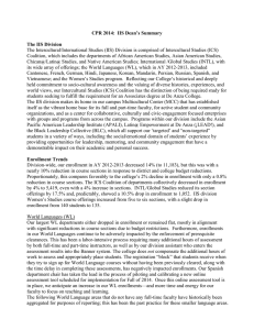 CPR 2014:  IIS Dean’s Summary The IIS Division