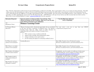 Distance Learning