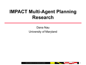 IMPACT Multi-Agent Planning Research
