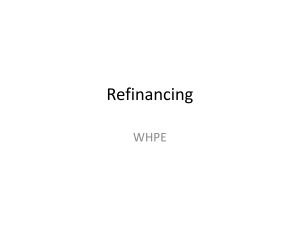 Refinancing PowerPoint presentation