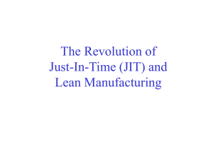 The Revolution of Just-In-Time (JIT) and Lean Manufacturing
