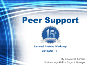 Peer Support 2005 NTW Carmon.ppt