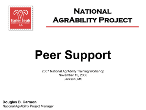 Peer Support 2006 NTW 2.ppt
