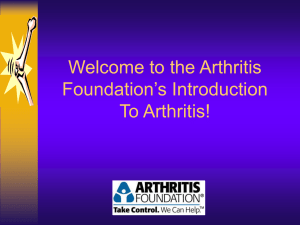 Welcome to the Arthritis Foundation’s Introduction To Arthritis!
