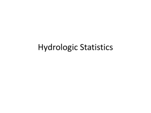 Hydrologic Statistics
