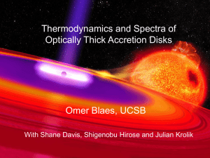 Thermodynamics and Spectra of Optically Thick Accretion Disks