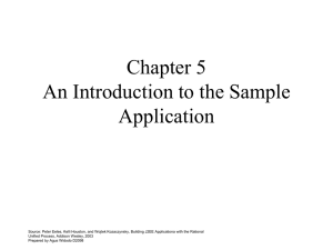 Chapter 5 An Introduction to the Sample Application