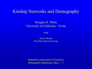 POWERPOINT Kinship Networks and Demography