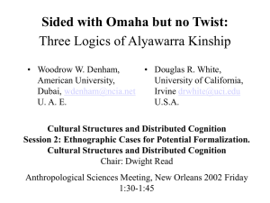 Sided with Omaha but no Twist: Three Logics of Alyawarra Kinship