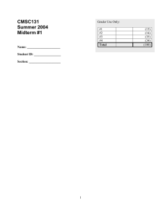 Midterm 1 from Summer 2004