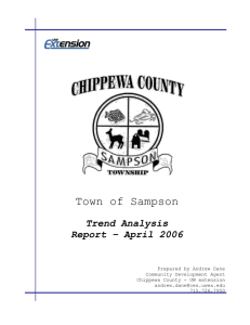 Town of Sampson Trend Analysis Report – April 2006