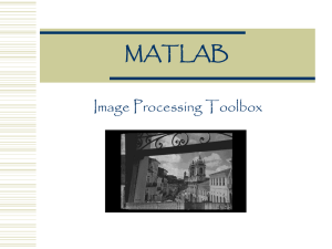 Matlab - Image Processing Toolbox