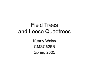 Field Trees and Loose Quadtrees Kenny Weiss CMSC828S