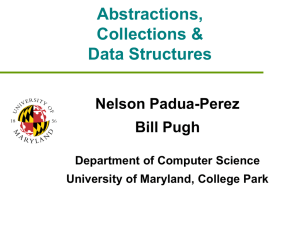 Abstractions, Collections &amp; Data Structures Nelson Padua-Perez