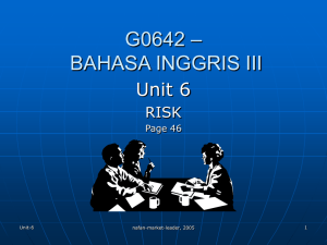 – G0642 BAHASA INGGRIS III Unit 6
