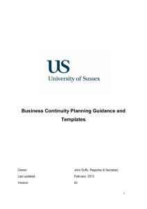 Business Continuity Planning Guidance and Template [PDF 370.19KB]