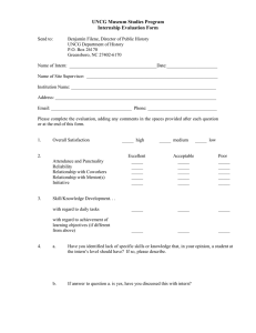 HIS Internship Evaluation Form (Word format)