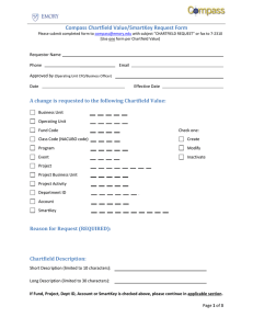 Compass ChartField Value/SmartKey Request Form