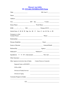 Missouri AgrAbility Intake Information Form