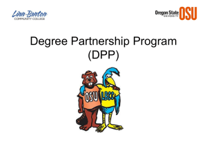 Degree Partnership Program (DPP)