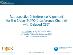 Retrospective Interference Alignment for the 3-user MIMO Interference Channel with Delayed CSIT