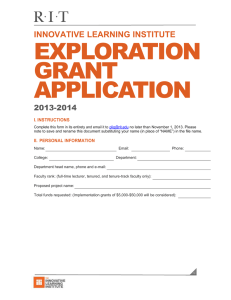 PLIG Exploration Grant Application